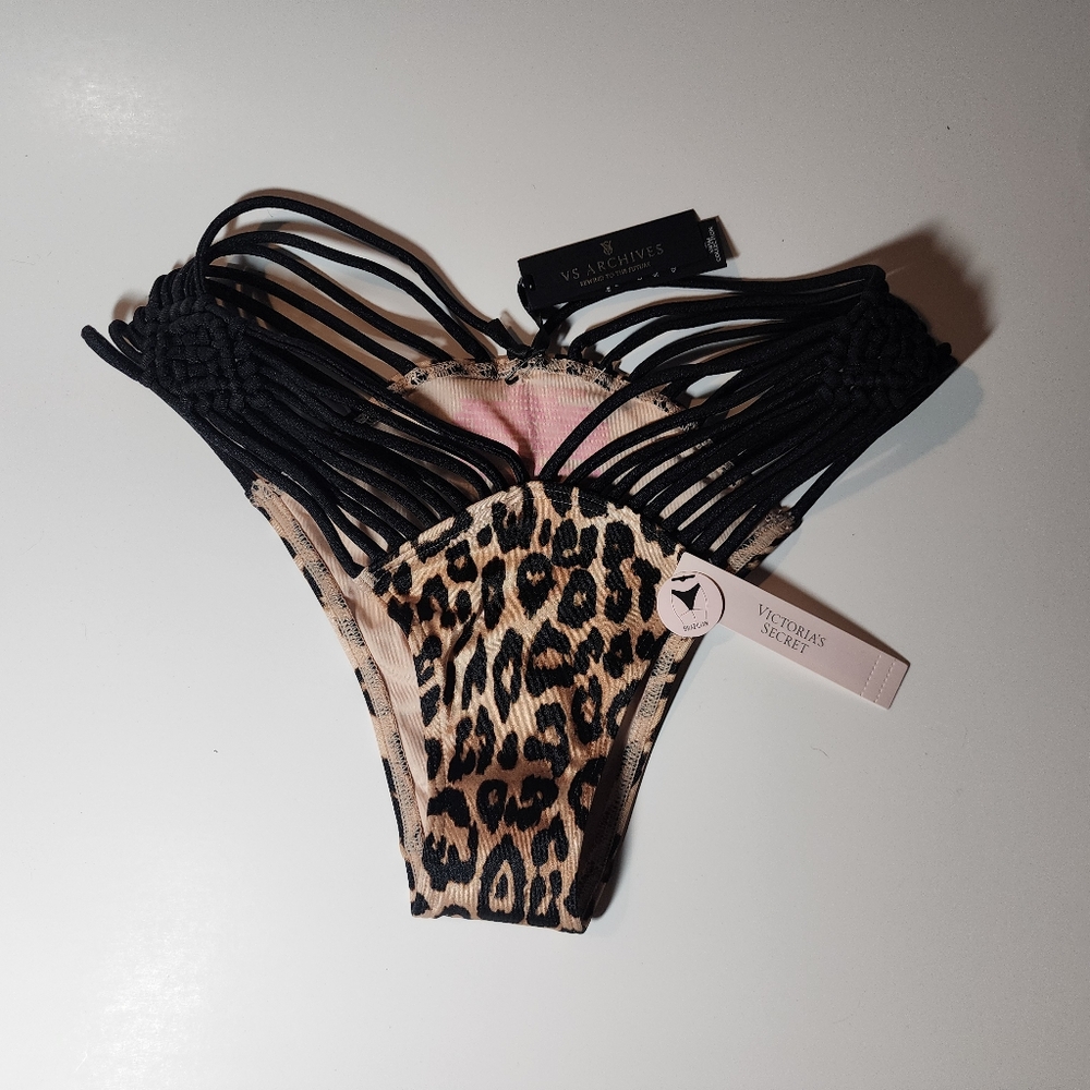 NWT Victoria's Secret Leopard Bikini Bottom